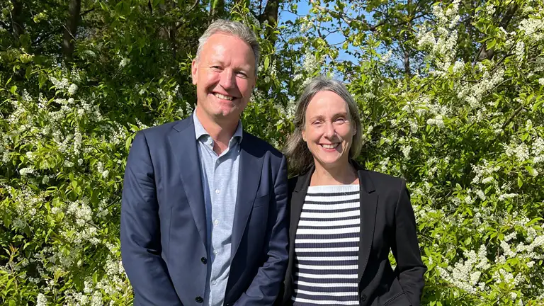 Direktør Sune Stampe Sørensen og den nye vicedirektør Maria Skou, der tiltrådte 1. maj 2025.