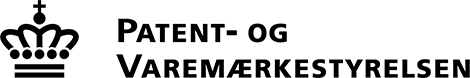 Logo for Patent- og Varemærkestyrelsen